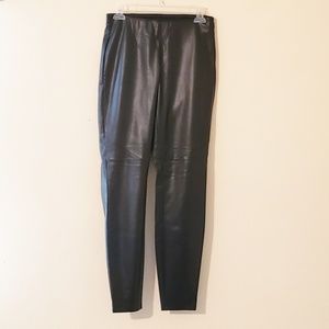 The Limited Black Faux Leather Pants Size 6 NWT